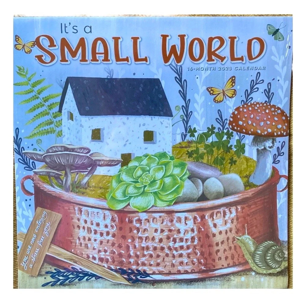 Calendar “It’s A Small World” Sixteen Months Brand New Gorgeous Paintings